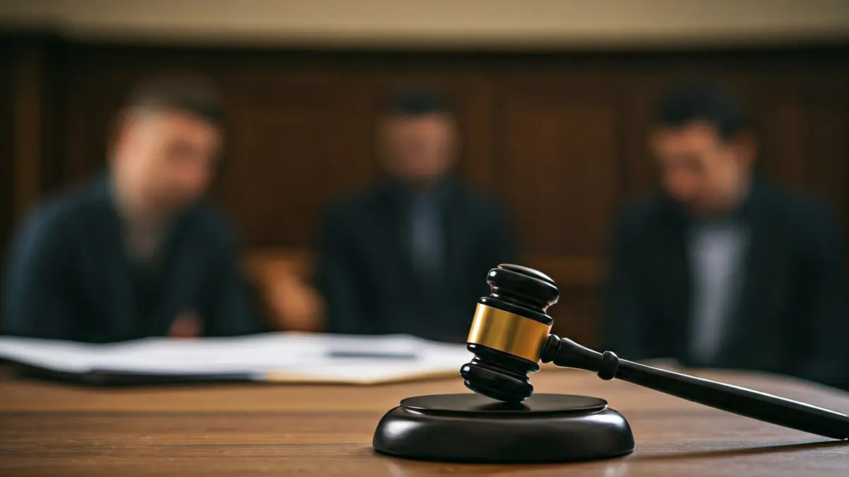 Imaxe xenérica dun mazo de xuíz sobre unha mesa de madeira, simbolizando unha decisión xudicial.