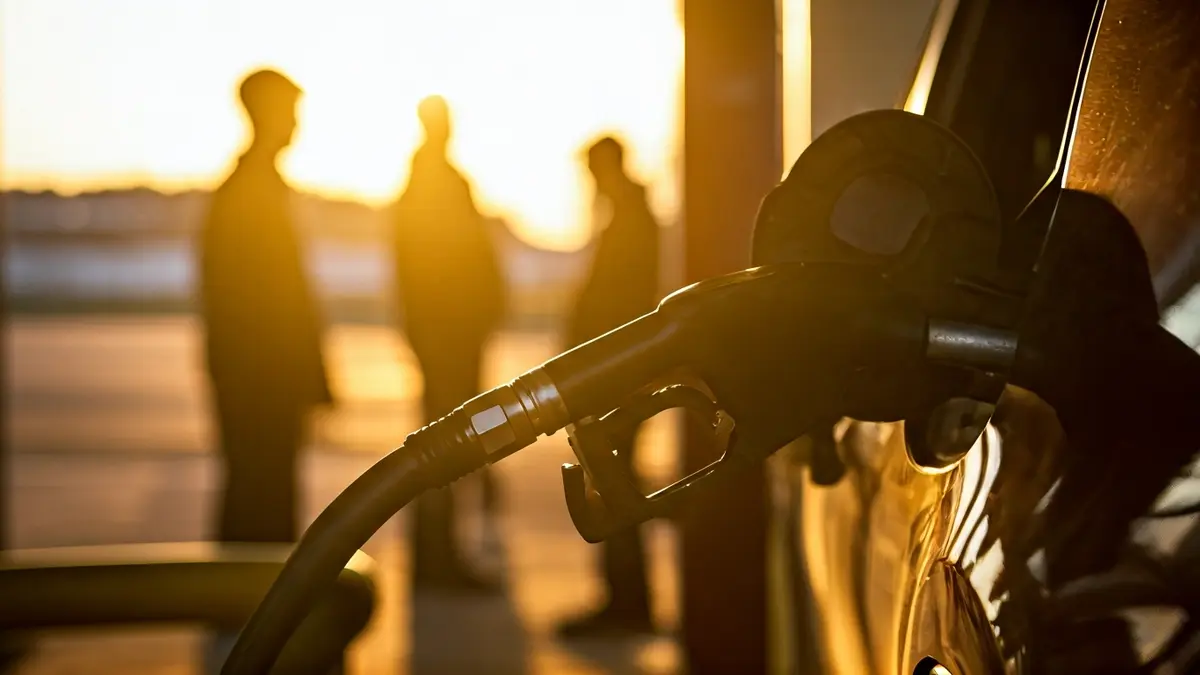 Imaxe xenérica dunha mangueira de combustible nunha estación de servizo.