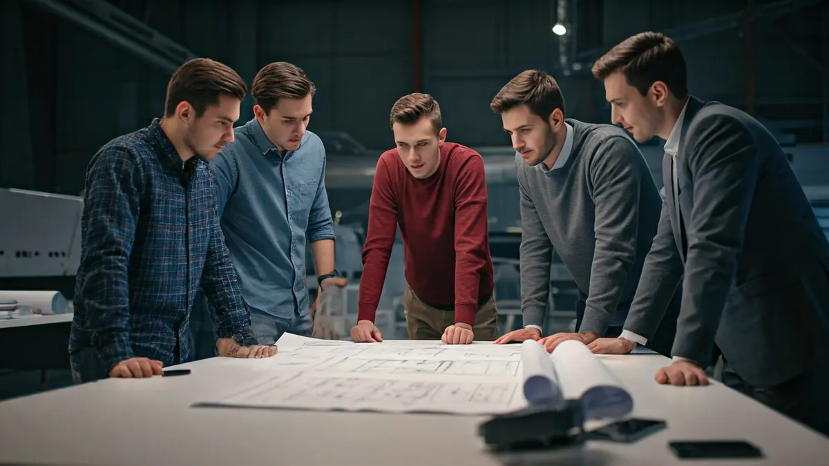 Imaxe xenérica de enxeñeiros traballando nun proxecto de innovación.