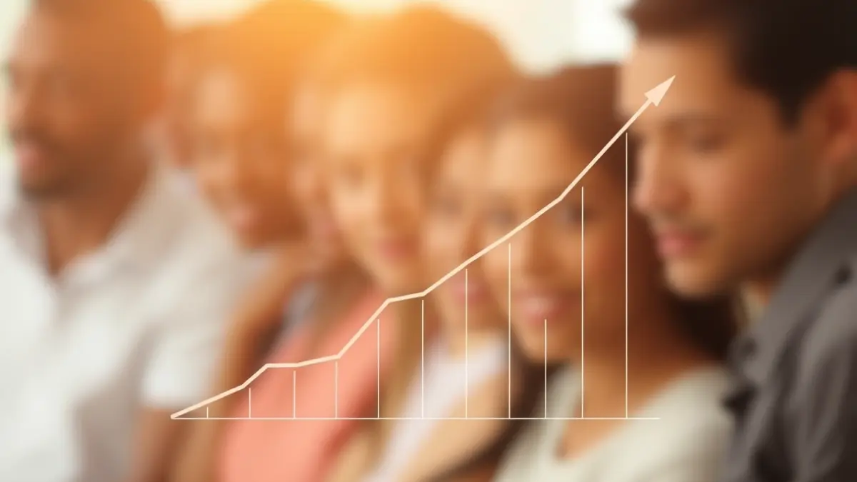 Imagen genérica de proyección de población y migración.