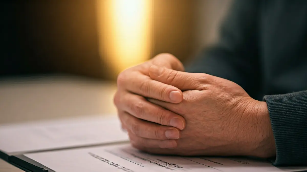 Imagen genérica de manos sosteniendo un temblor, simbolizando la enfermedad de Parkinson.