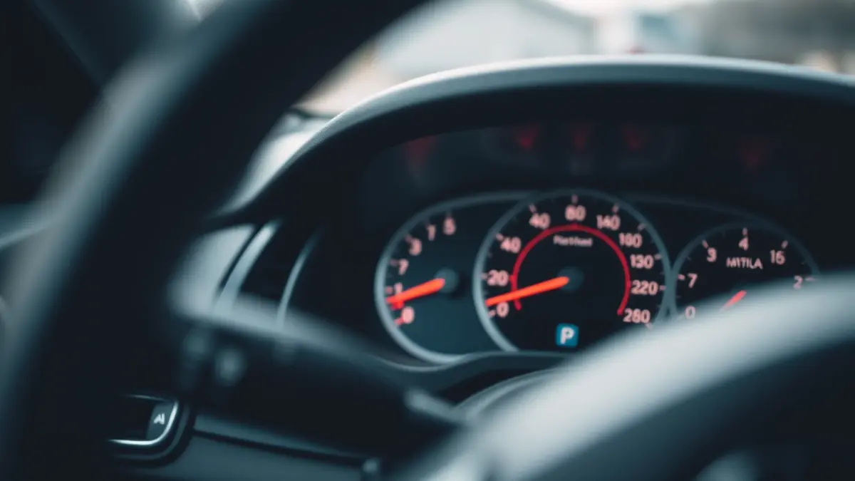 Imagen genérica del interior de un coche, con énfasis en el salpicadero.