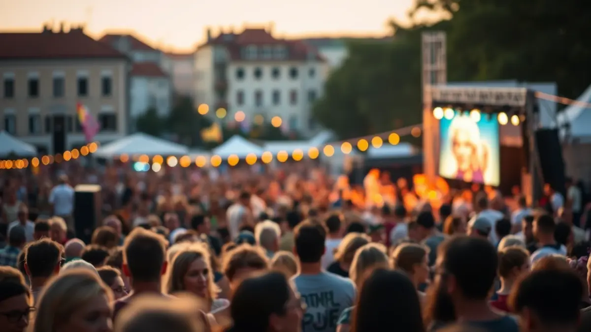 Imagen genérica de un festival de música al aire libre.