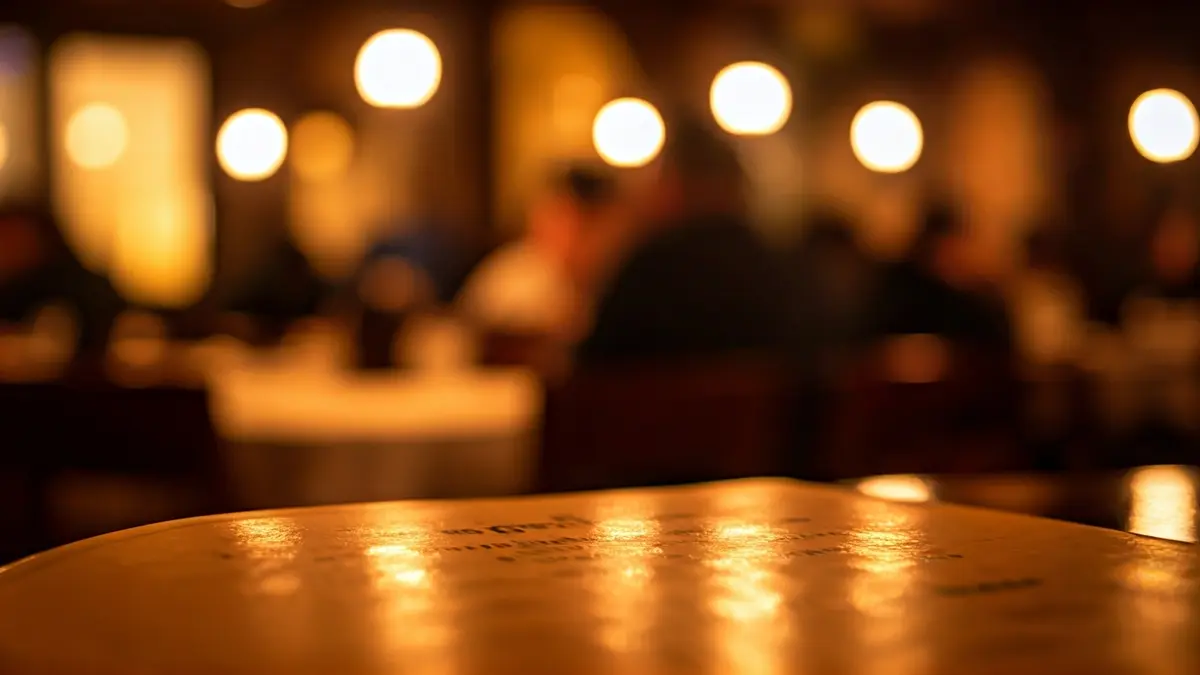 Imagen genérica de un menú de restaurante.