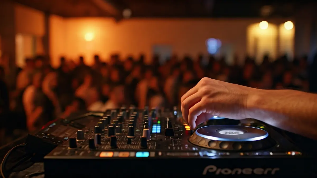 Imagen genérica de una mesa de mezclas de DJ.