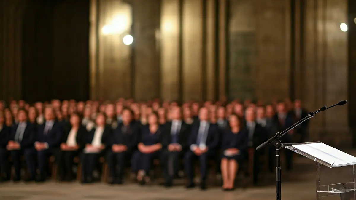 Imagen de una ceremonia académica en la Universidad de Santiago de Compostela.