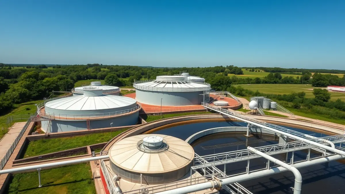 Imagen genérica de una planta de tratamiento de aguas residuales.