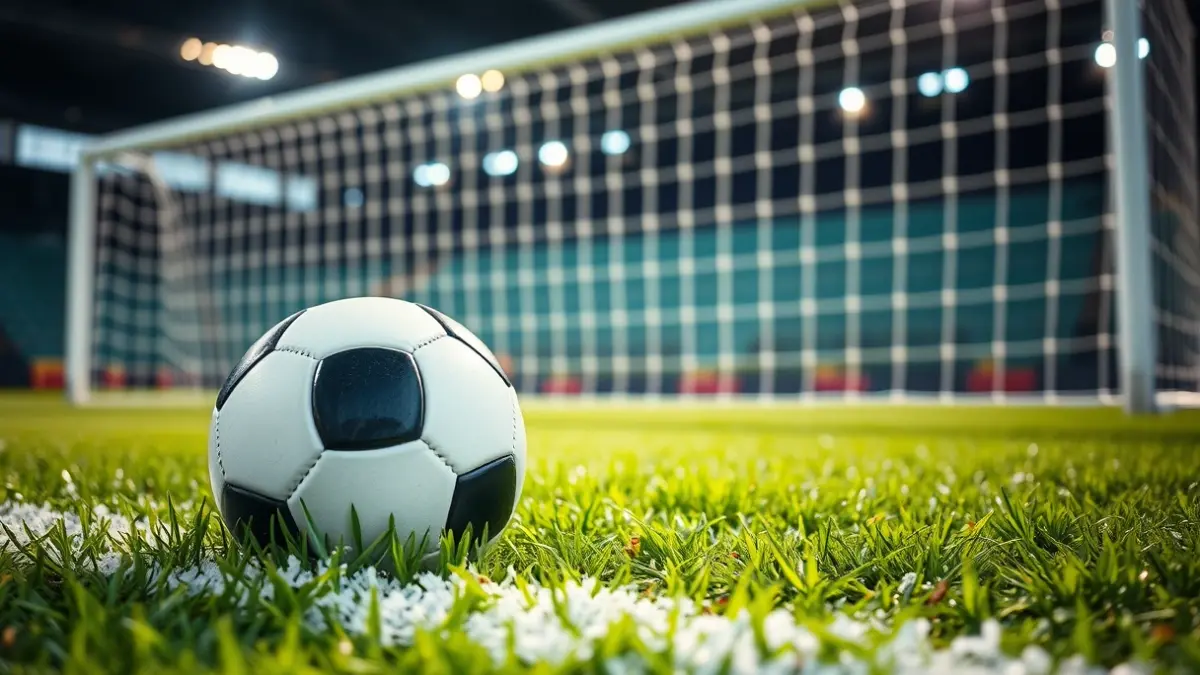 Imagen genérica de un balón de fútbol sobre el césped de un campo.