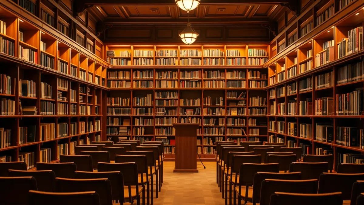 Imagen genérica de una sala de teatro o presentación cultural.