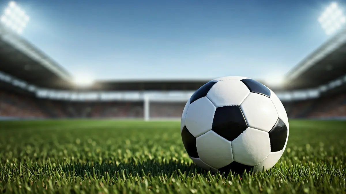 Imagen genérica de un balón de fútbol en un campo de hierba.