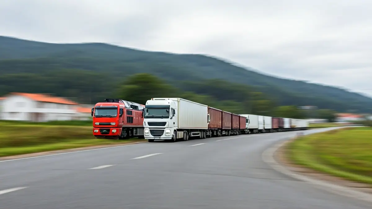 Imagen que representa el impacto de una estación de mercancías en una zona rural.