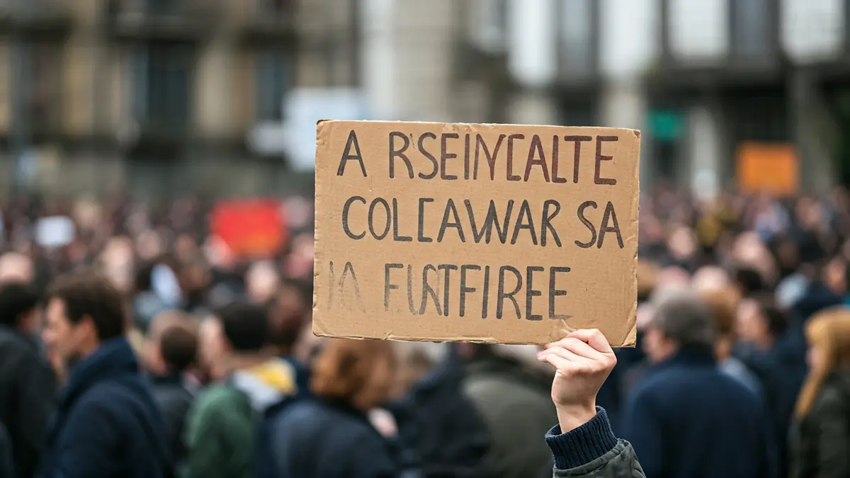 Imagen genérica de una protesta vecinal en Galicia.