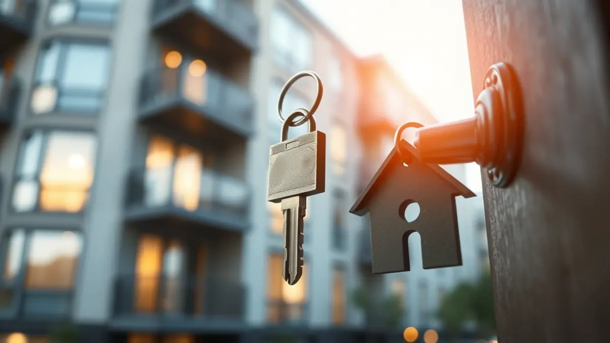 Imagen genérica de una llave entrando en una cerradura, simbolizando el acceso a la vivienda.