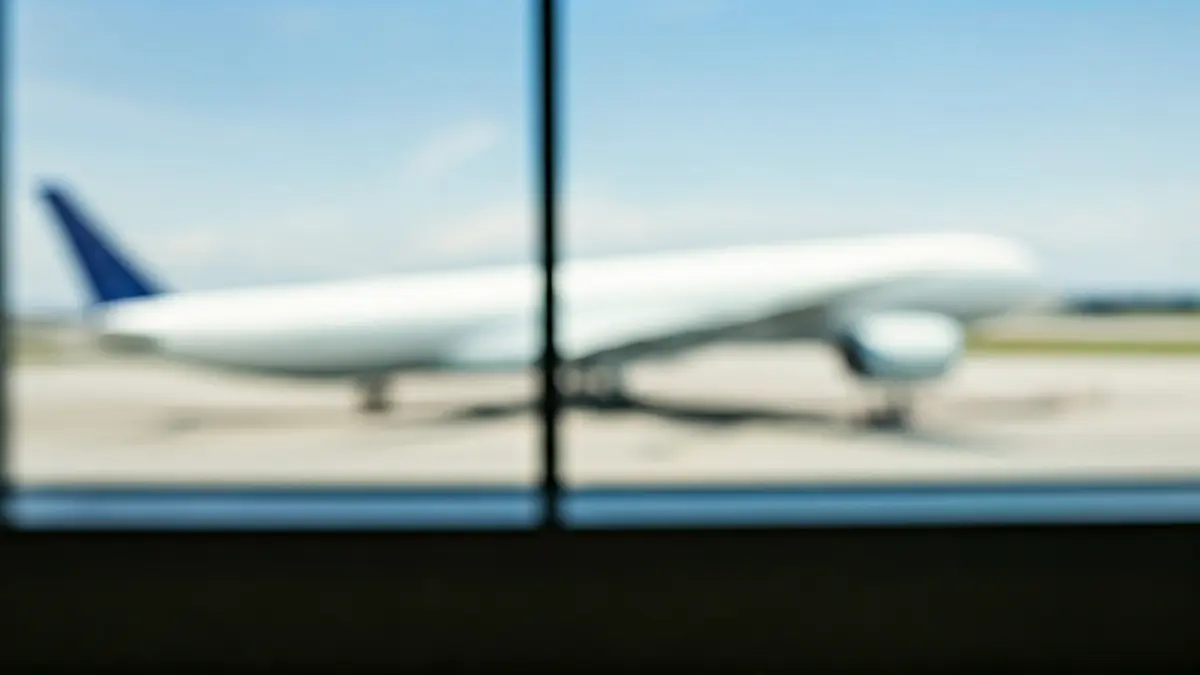 Imaxe xenérica dunha terminal de aeroporto moderna con luz natural.