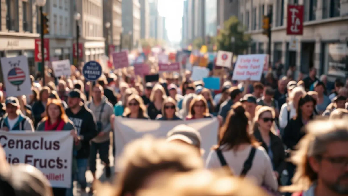 Imagen genérica de una manifestación en la calle.