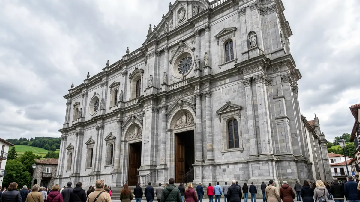 Imagen genérica de una catedral de granito gallega.