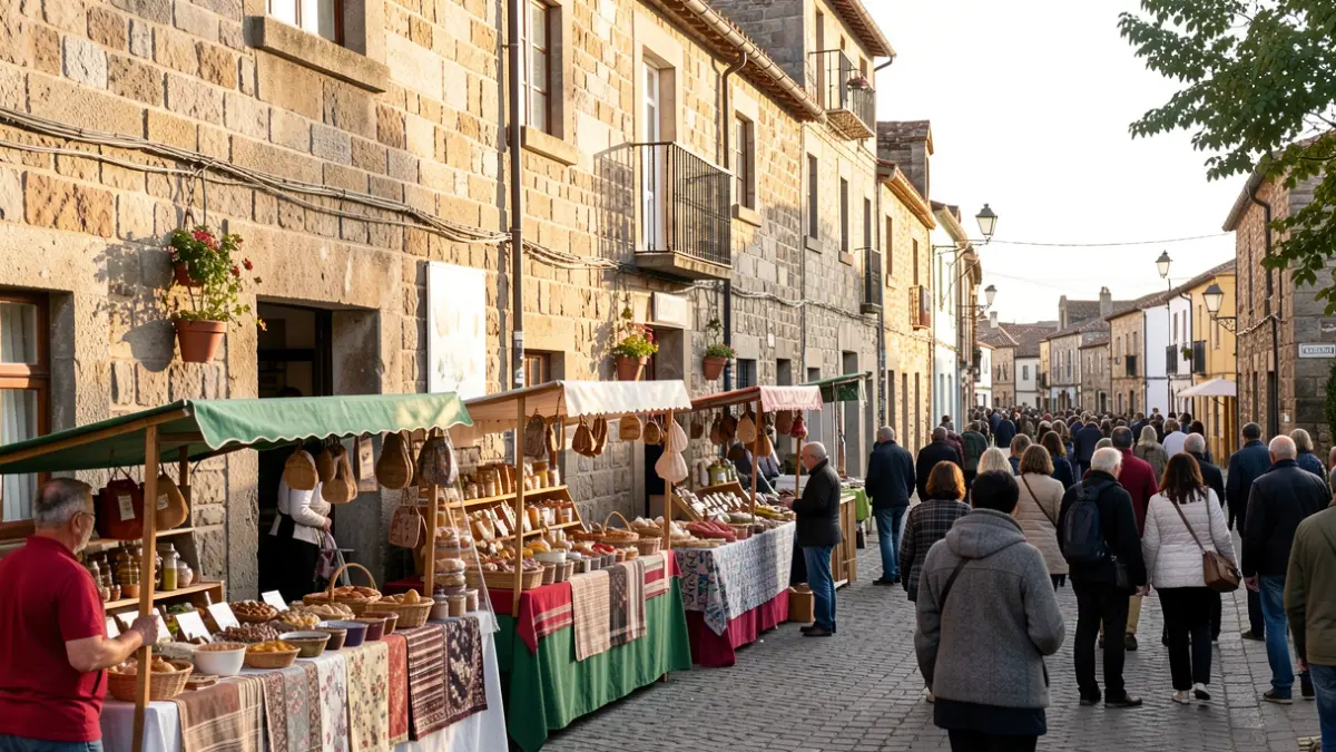Imaxe xenérica da Feira de Produtos do Campo e Artesanía de A Milagrosa en Lugo.