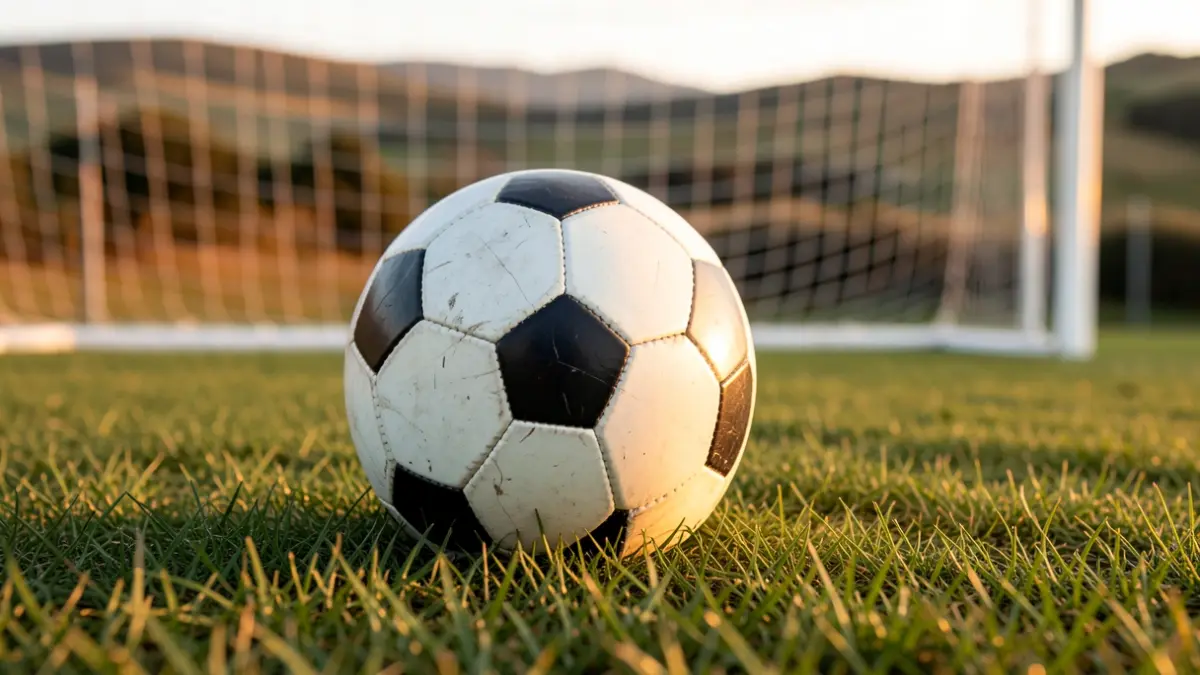 Imagen genérica de un balón de fútbol en un campo.