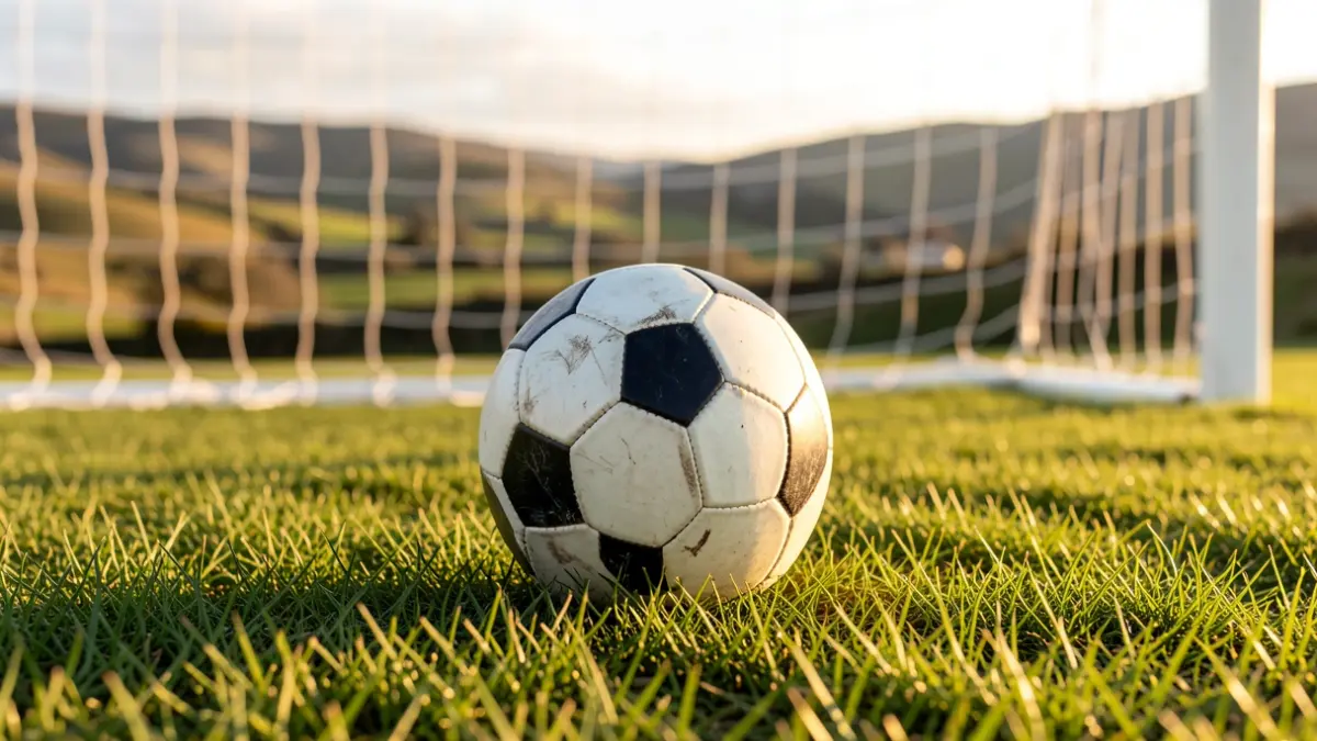 Imagen genérica de un balón de fútbol sobre hierba