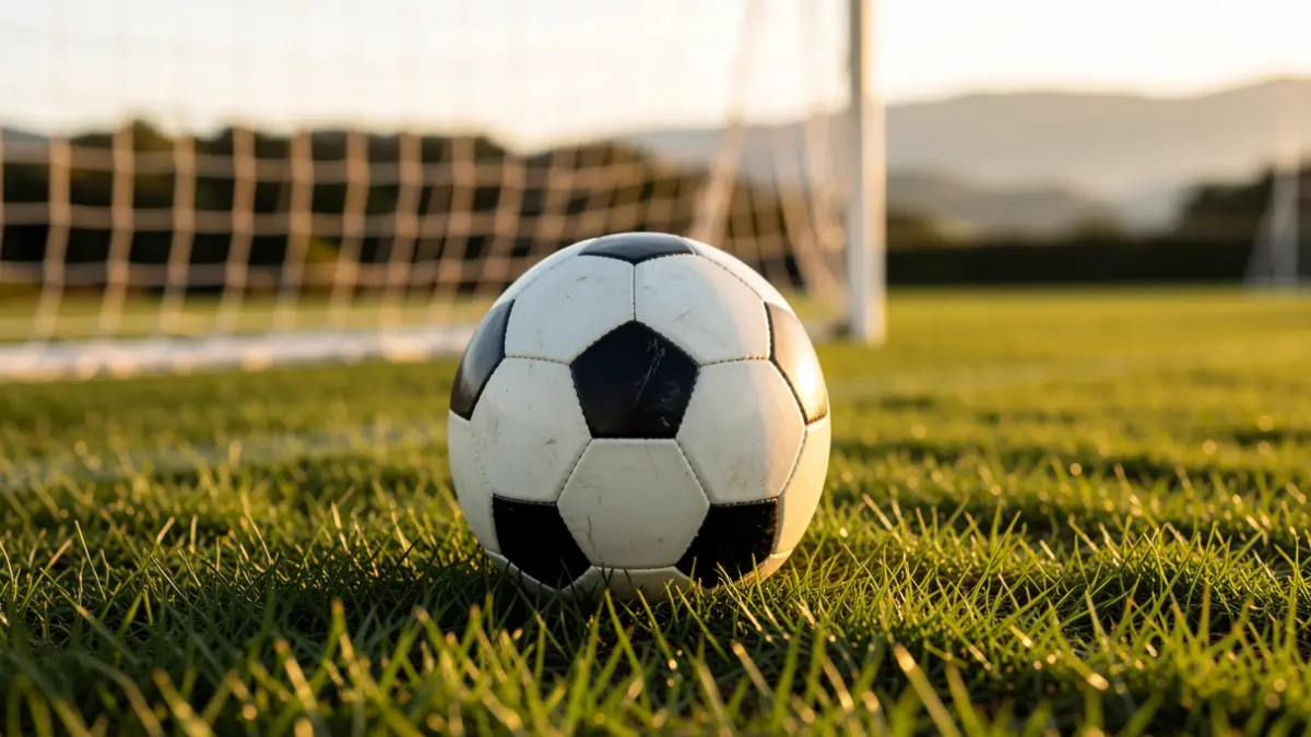 Imagen genérica de un balón de fútbol sobre césped recién cortado.