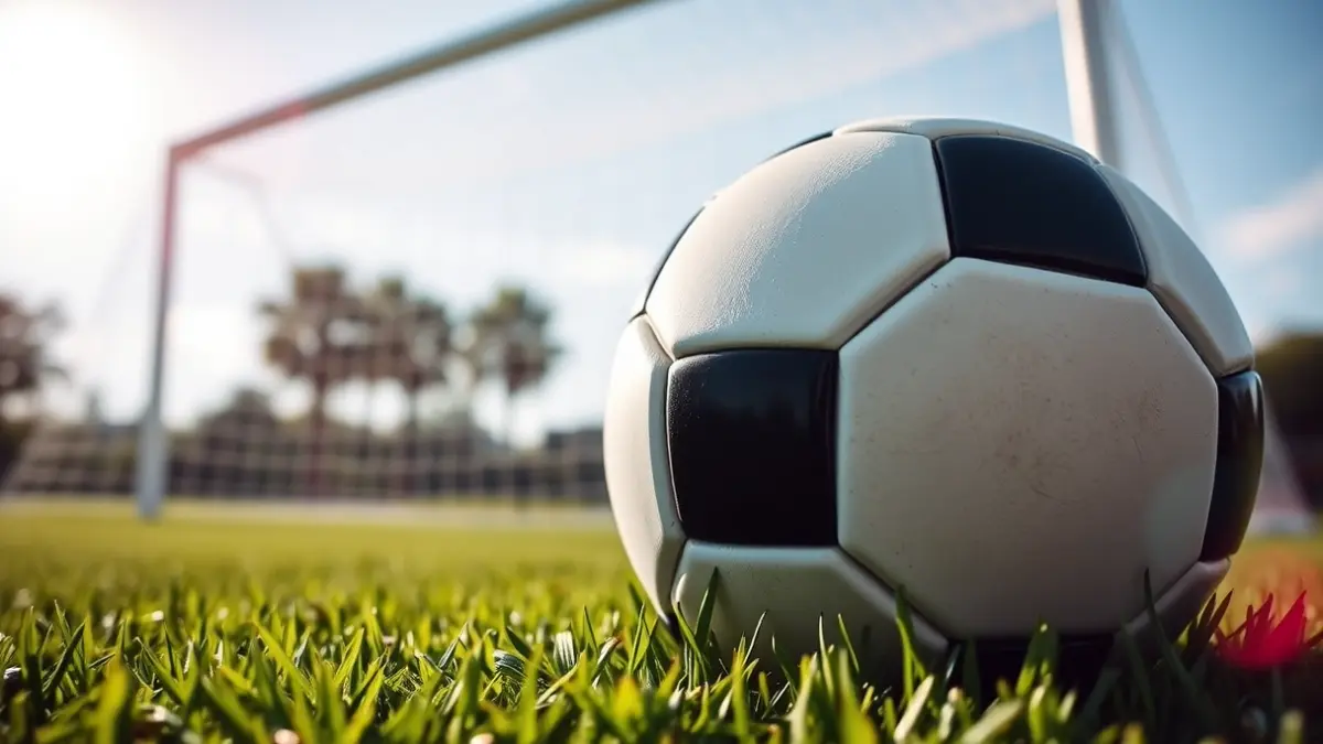 Imagen genérica de un balón de fútbol sobre la hierba de un campo.