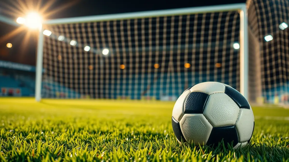 Imaxe xenérica dun balón de fútbol sobre herba.
