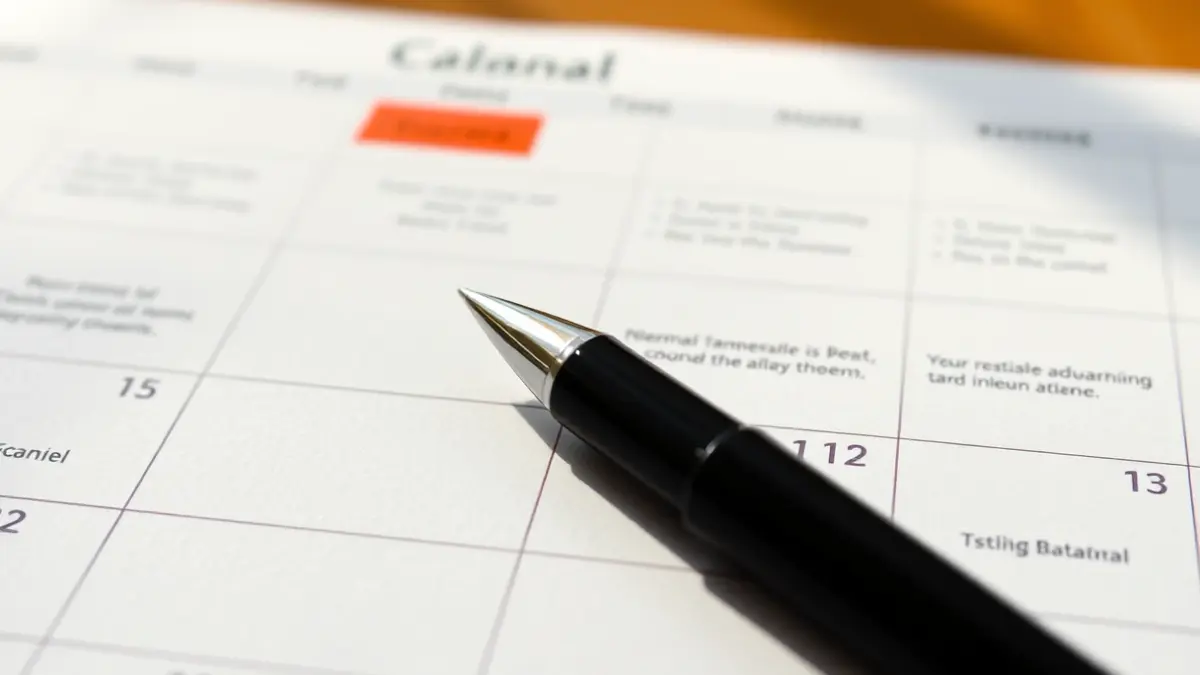 Imaxe xenérica dun calendario escolar.
