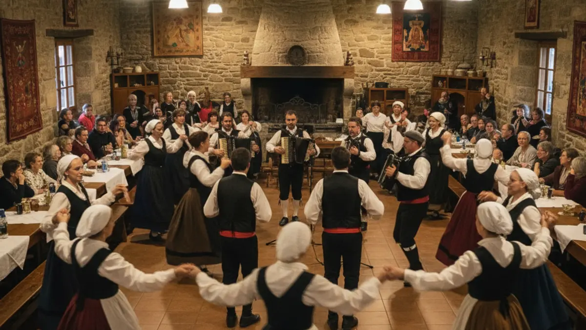 Imaxe xenérica dunha foliada tradicional galega.