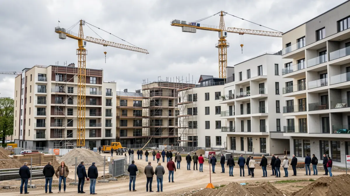 Imagen genérica de obras de viviendas en Galicia.