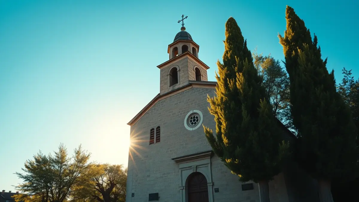 Imagen del santuario de la Virgen de los Milagros de Saavedra.