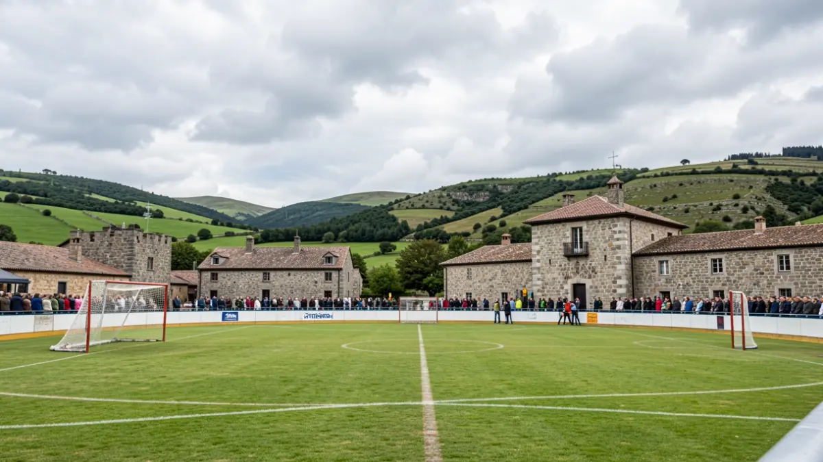 Imagen genérica de un campo de hockey hierba gallego.