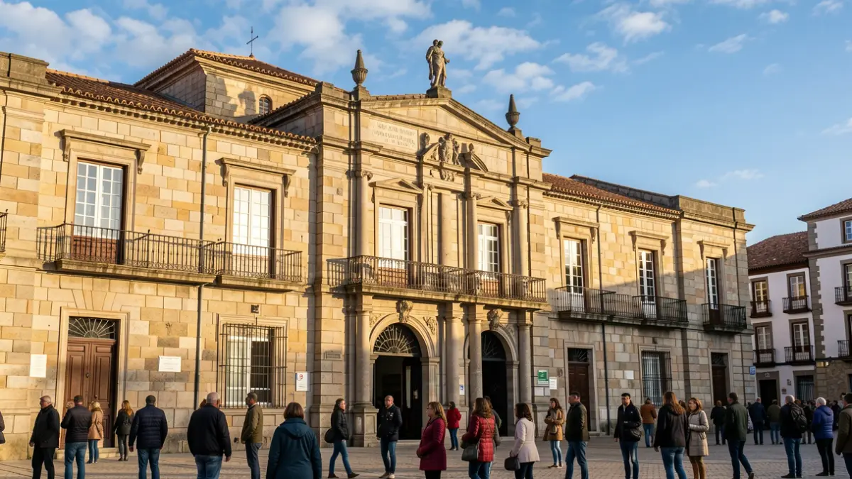 Fachada do Museo do Pobo Galego en Santiago de Compostela.