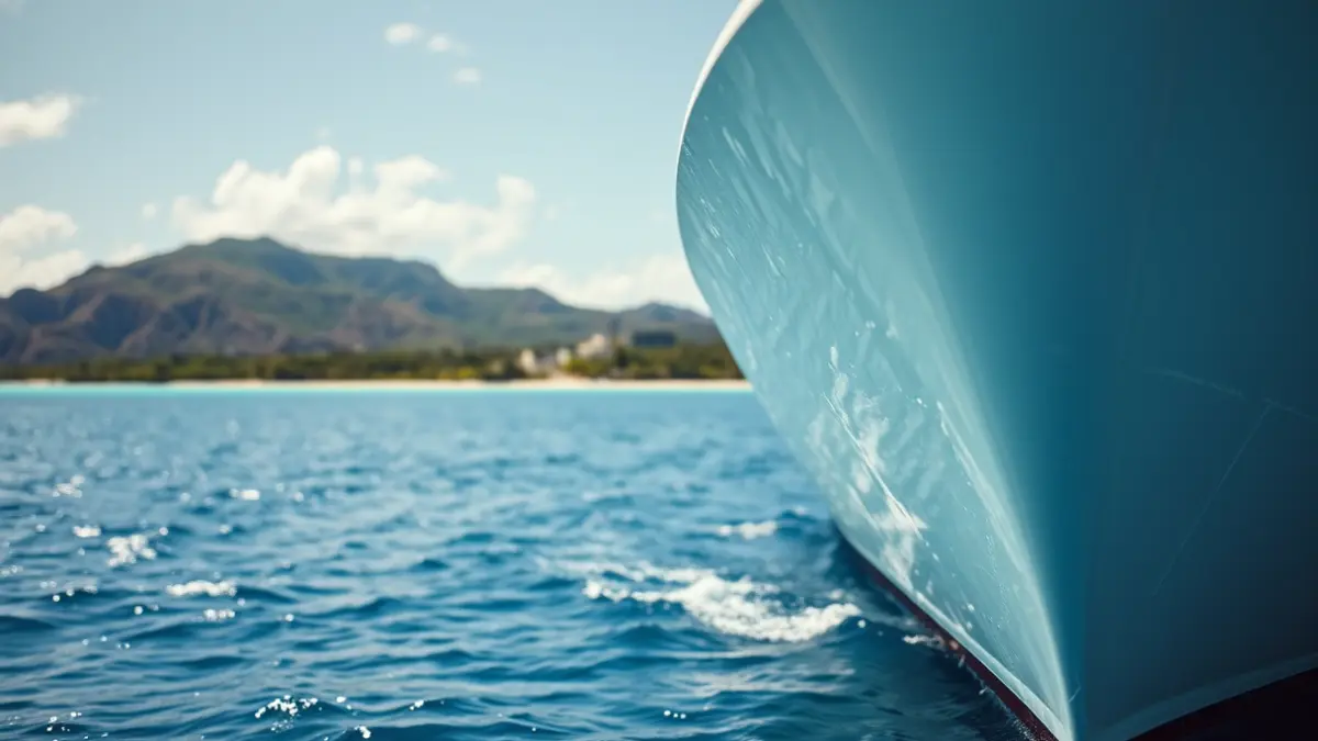 Imagen genérica de un crucero de lujo anclado en aguas tranquilas.