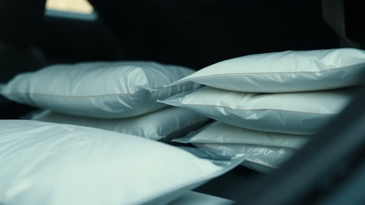 Imaxe de paquetes de droga incautados nun vehículo.
