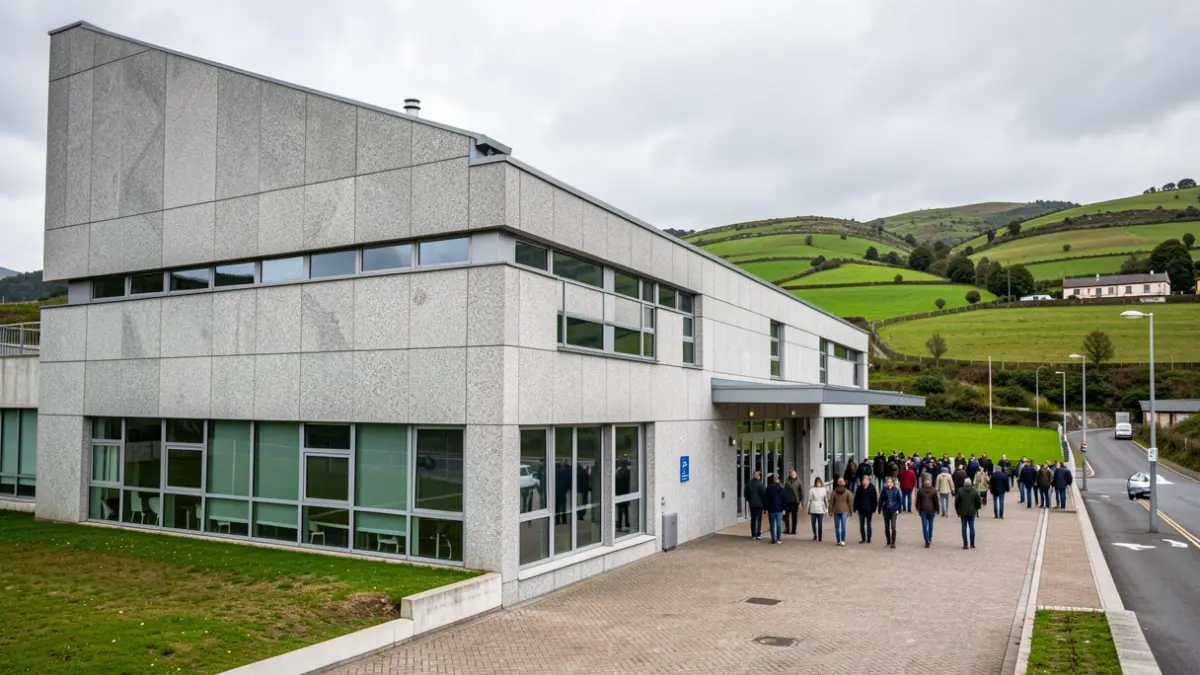 Imaxe xenérica dun edificio de laboratorio biotecnolóxico en Galicia.