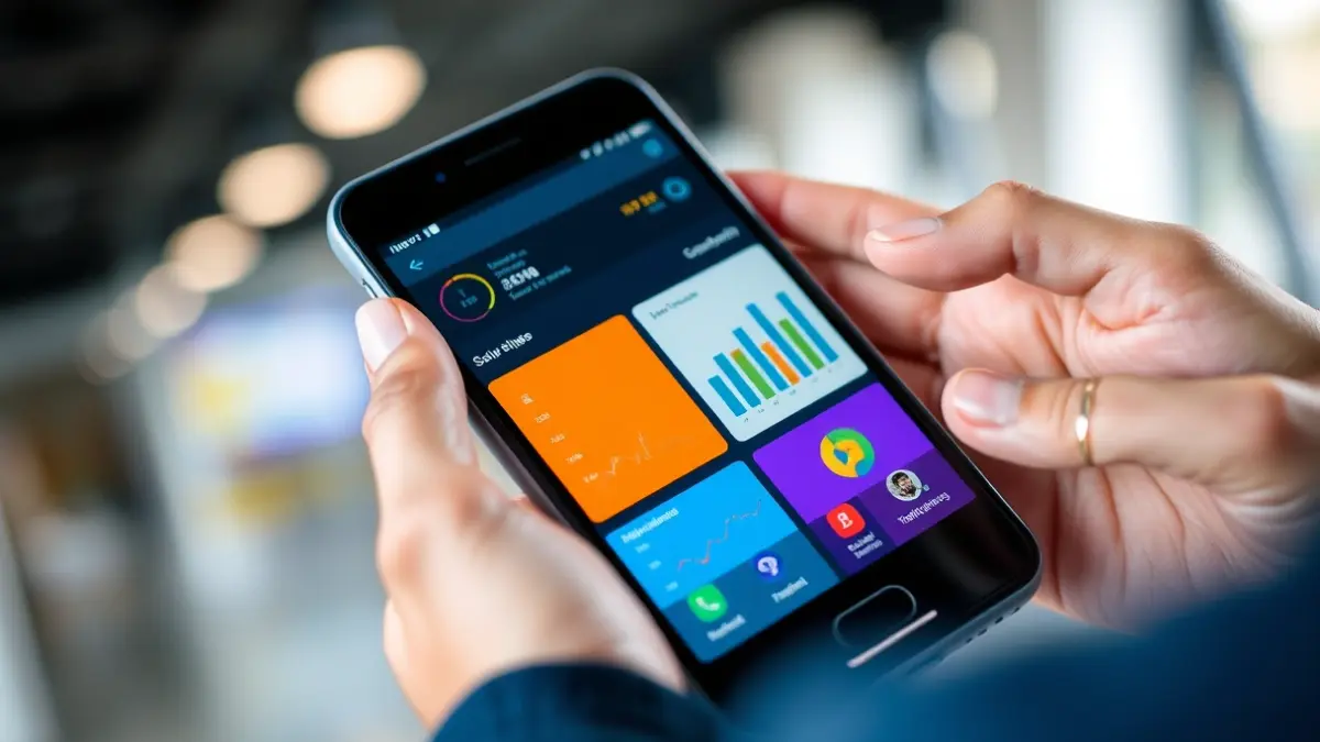 Imagen genérica de una aplicación móvil en un smartphone.