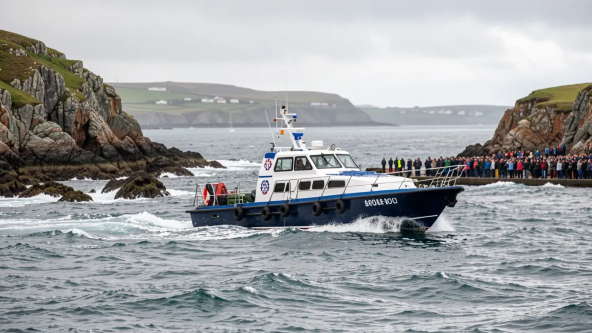 Imaxe xenérica de embarcación de Gardacostas de Galicia operando en mar axitado.
