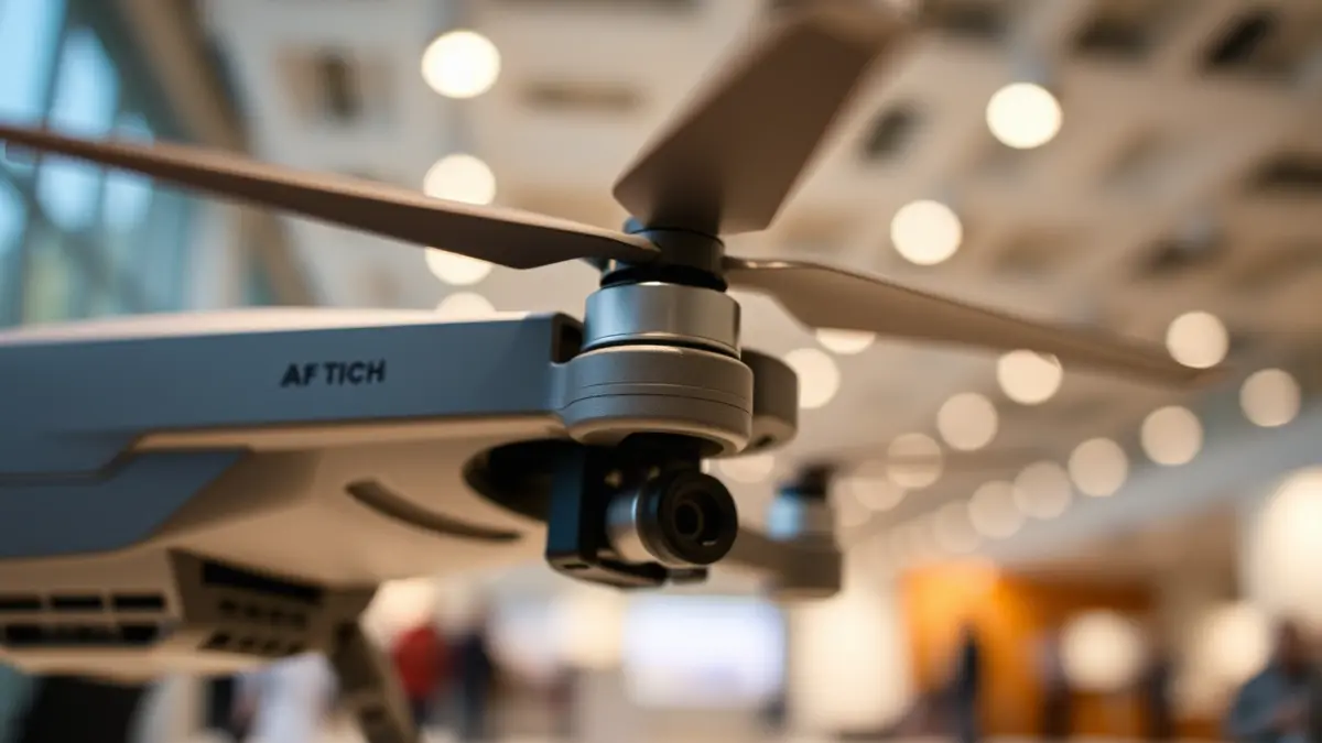 Imaxe xenérica dun dron, destacando a súa tecnoloxía e precisión.