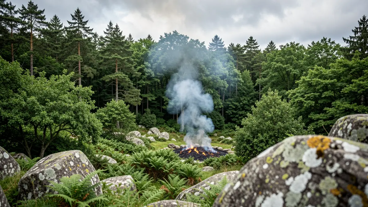 Imagen genérica de incendio forestal en Galicia.