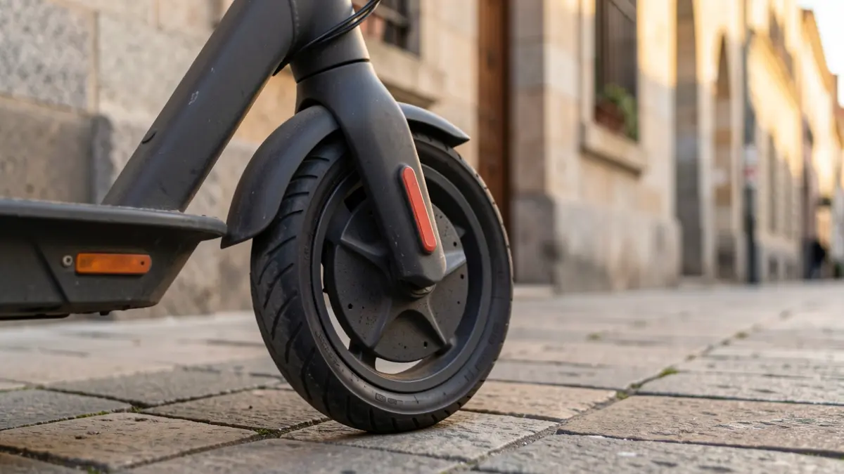 Primeira imaxe dun punto de recarga eléctrica para patinetes e bicicletas na cidade de Lugo.