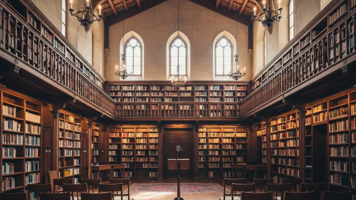 Imaxe xenérica dunha aula ou biblioteca, simbolizando a formación permanente.