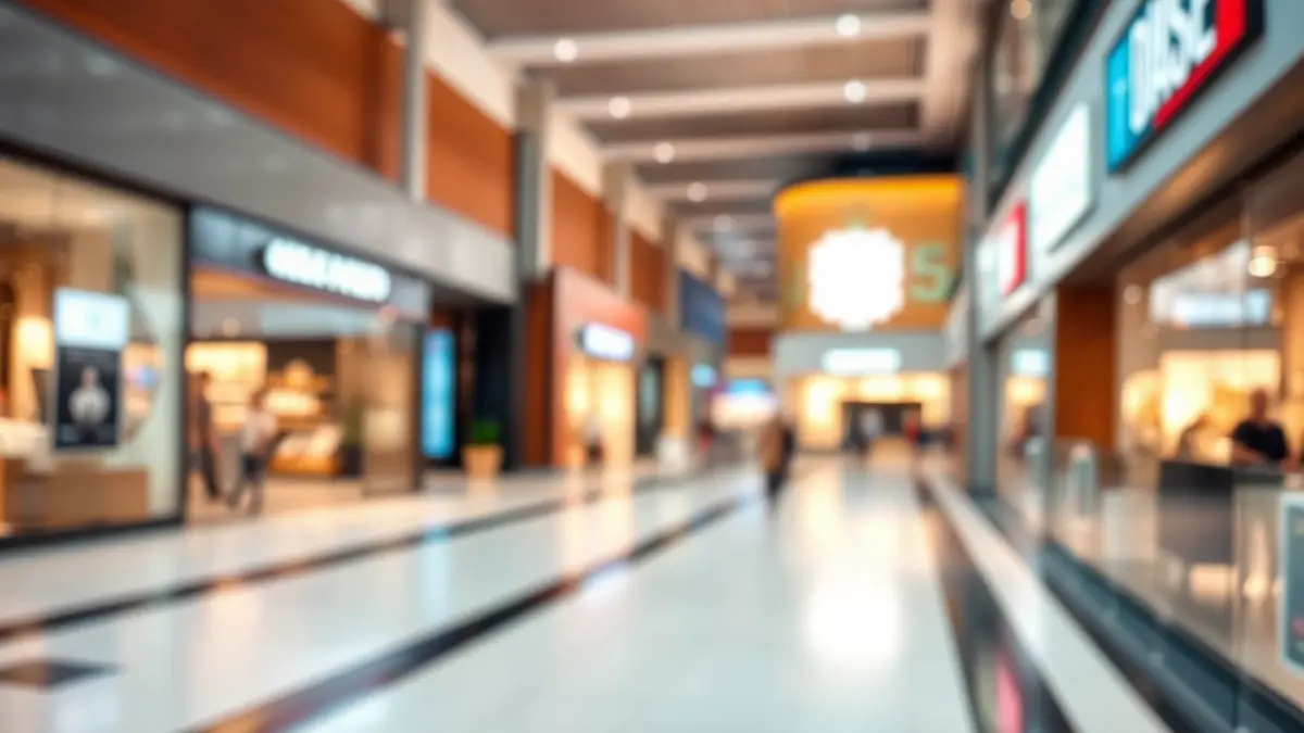 Imagen genérica del interior de un centro comercial moderno.