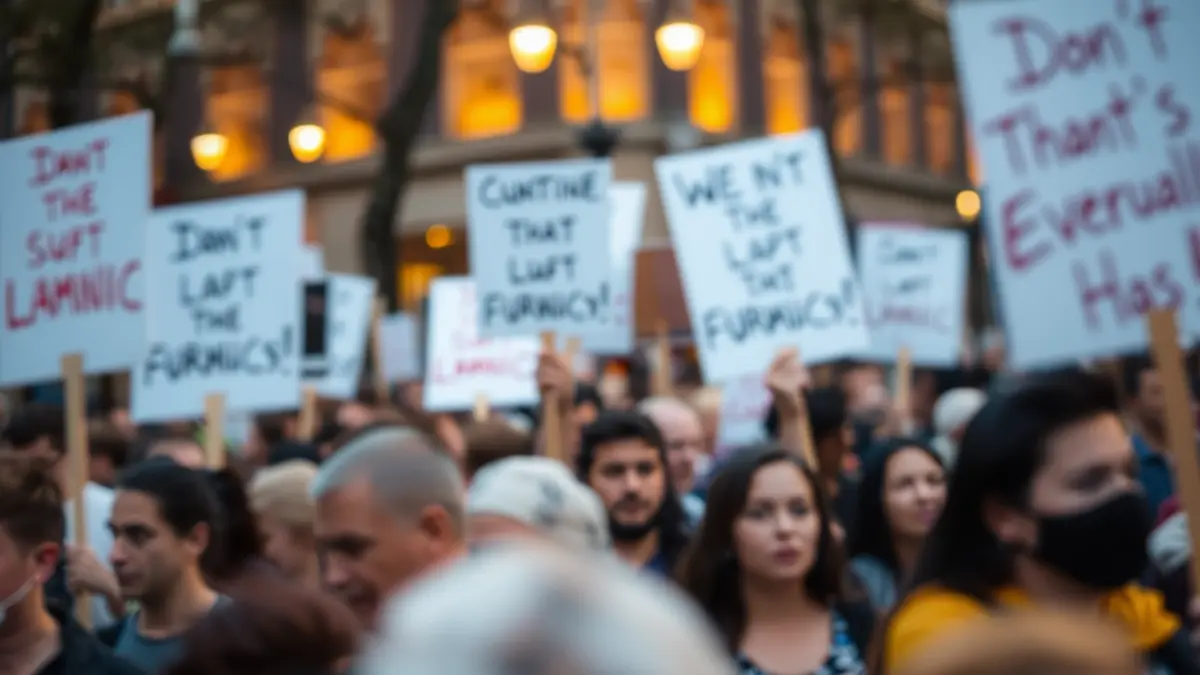 Imaxe xenérica dunha manifestación en defensa do ensino público.