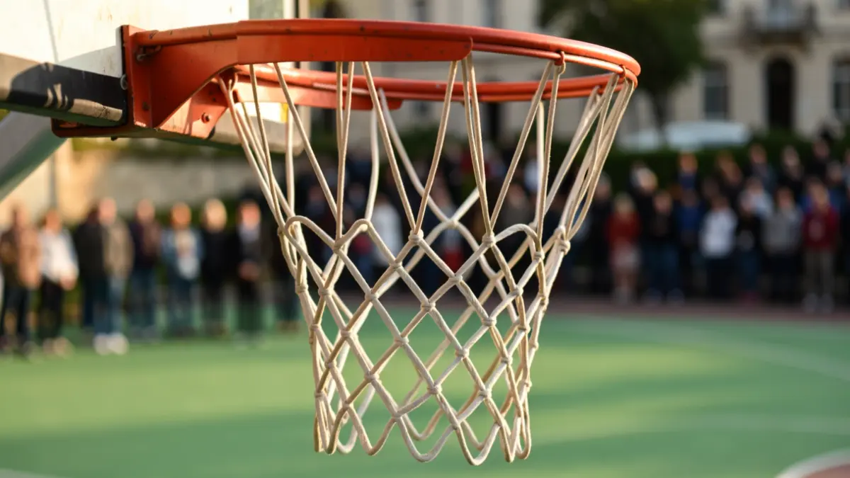 Imaxe xenérica dunha canastra de baloncesto.