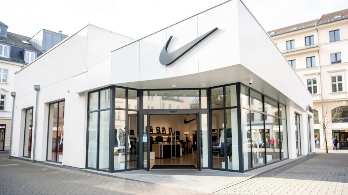 Imagen genérica de una tienda Nike outlet en un centro comercial.