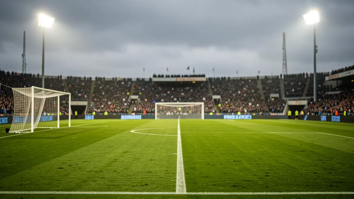 Imagen genérica de un campo de fútbol con césped verde y porterías.