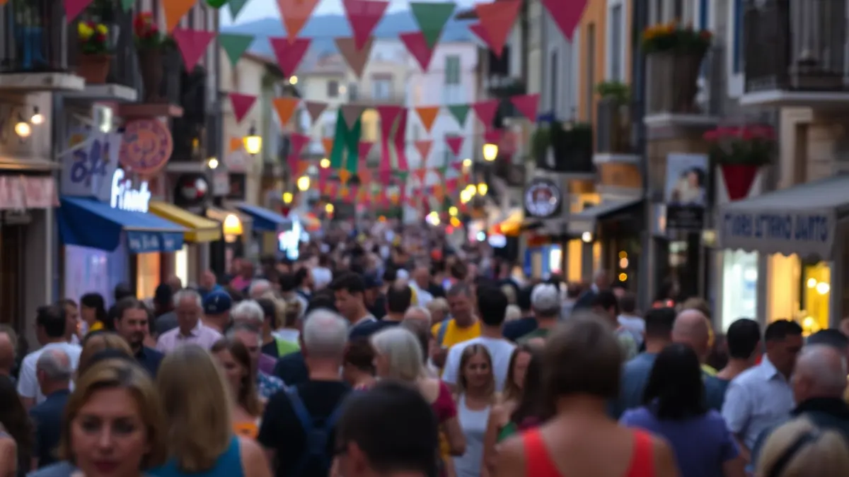 Imaxe xenérica dunha festa de barrio en Galicia.