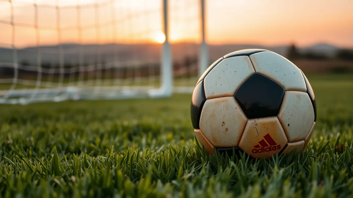 Imagen genérica de un balón de fútbol sobre césped en un campo deportivo.