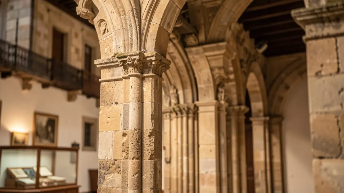 Imagen de una reconstrucción digital de un edificio histórico gallego.