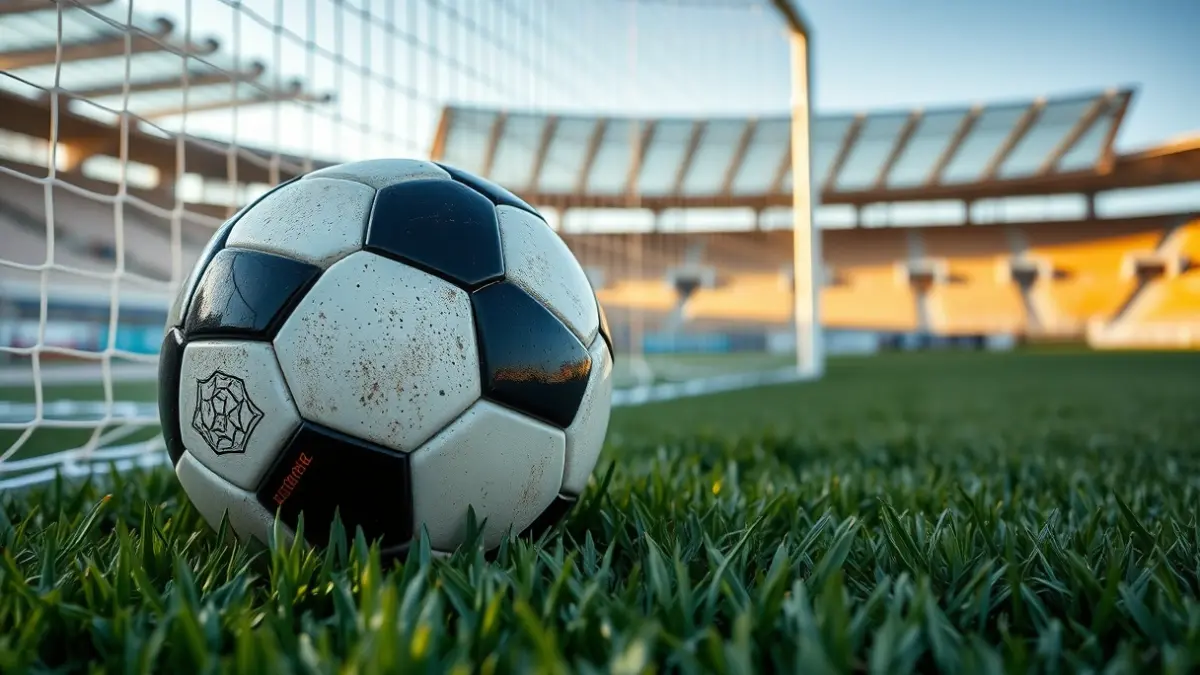 Imagen genérica de un balón de fútbol sobre la hierba de un campo.